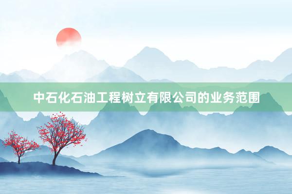 中石化石油工程树立有限公司的业务范围